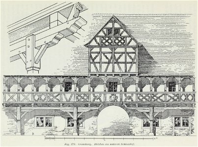 Luthmer II-170-Cransberg Holzbau im unteren Schlosshof