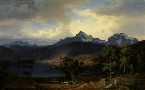 Bernt Lund - View from Ulvik in Hardanger - NG.M.03374 - National Museum of Art, Architecture and Design