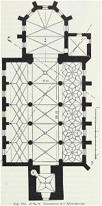 Luthmer I-163-Erbach Grundriss der Pfarrkirche