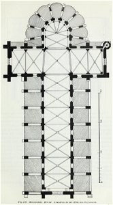 Luthmer IV-130-Marienstatt Kirche Grundriss in der Höhe des Triforiums