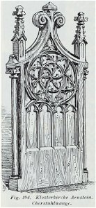 Luthmer III-194-Klosterkirche Arnstein Chorstuhlwange