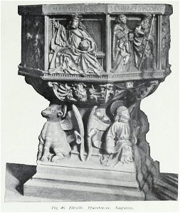 Luthmer I-046-Eltville Pfarrkirche Taufstein