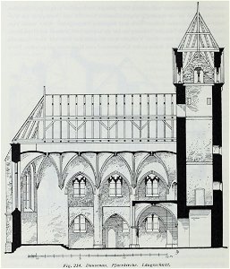 Luthmer III-214-Dausenau Pfarrkirche Längsschnitt