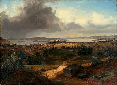 Bernt Lund - Christiania sett fra Sinsen - Oslo Museum - OB.01008