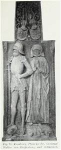 Luthmer II-096-Kronberg Pfarrkirche Grabmal Walter von Reiffenberg und Schwester