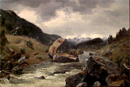 Bernt Lund - Landscape with a River - NG.M.01791 - National Museum of Art, Architecture and Design