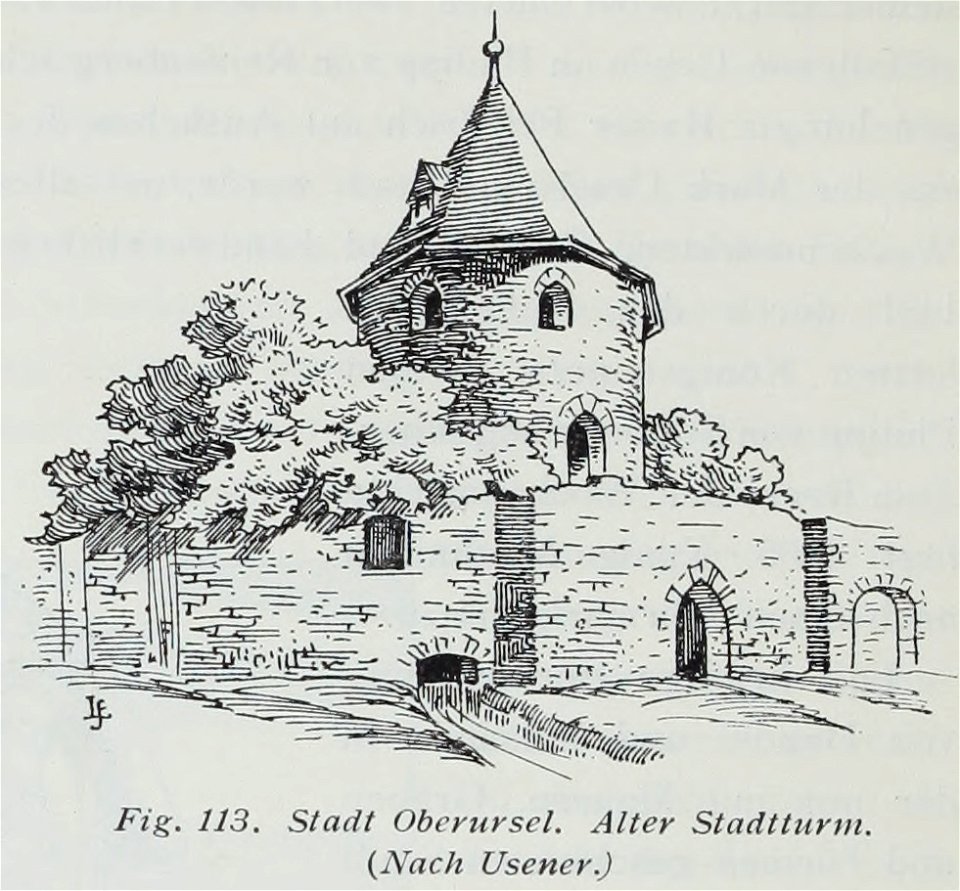 Luthmer II-113-Stadt Oberursel alter Stadtturm (nach Usener)