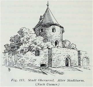 Luthmer II-113-Stadt Oberursel alter Stadtturm (nach Usener)