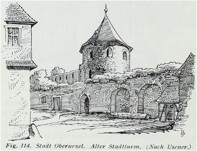 Luthmer II-114-Stadt Oberursel alter Stadtturm (nach Usener)