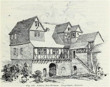 Luthmer II-158-Schloss Neu-Weilnau Torgebäude Hofseite