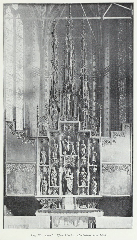 Luthmer I-096-Lorch Pfarrkirche Hochaltar von 1483