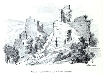 Luthmer V - 155 - Liebenstein Ruine von Südosten