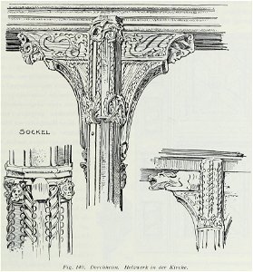Luthmer III-140-Dorchheim Holzwerk in der Kirche