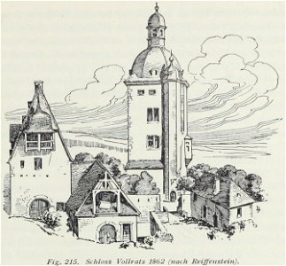 Luthmer I-215-Schloss Vollrats 1862 (nach Reiffenstein)