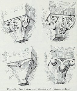 Luthmer I-126-Marienhausen Consolen der Kirchen-Apsis