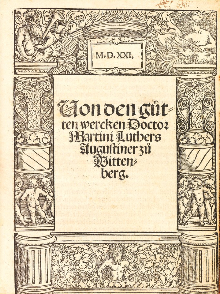 Luther Von den gutten wercken 1521 Titel