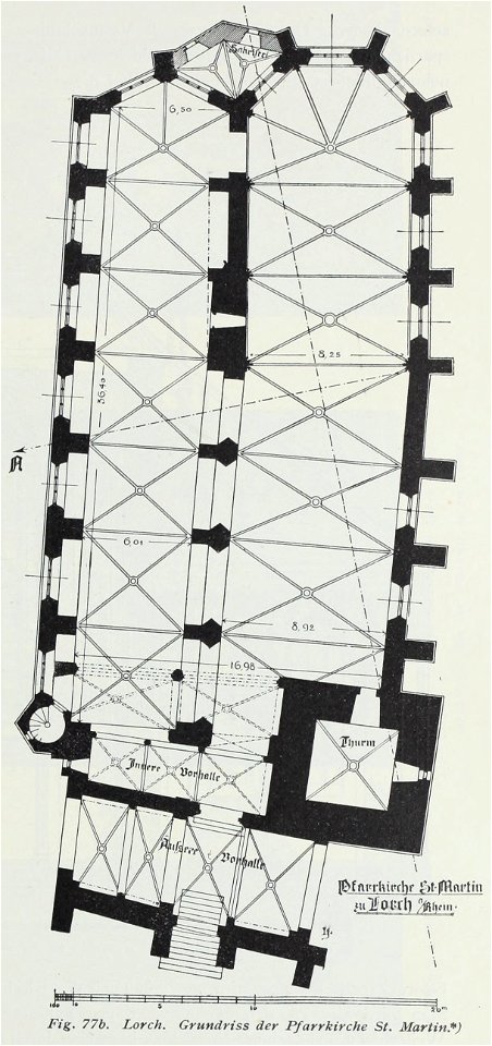 Luthmer I-077b-LorchGrundriss der Pfarrkirche St Martin