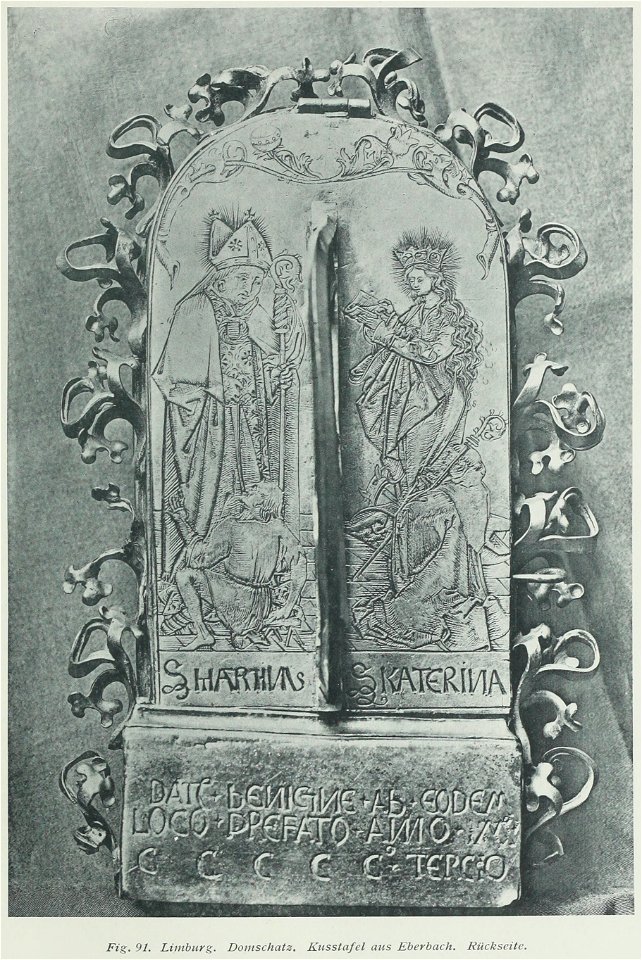 Luthmer III-091-Limburg Domschatz Kusstafel aus Eberbach Rückseite