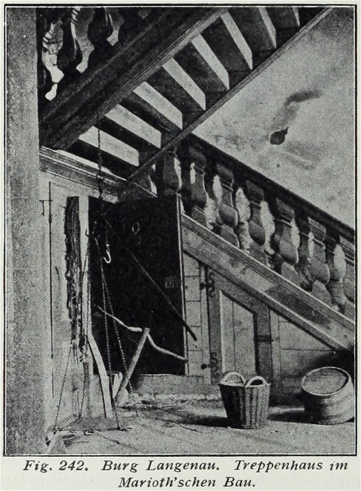 Luthmer III-242-Burg Langenau Treppenhaus im Mariothschen Bau