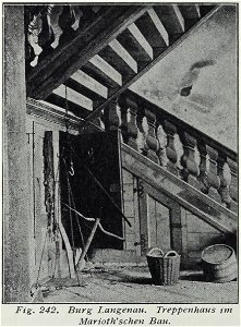Luthmer III-242-Burg Langenau Treppenhaus im Mariothschen Bau