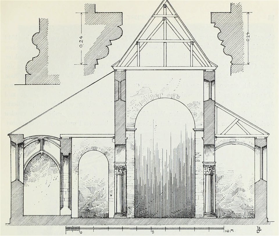 Luthmer II-013-Höchst Pfarrkirche St Justinus Querschnitt