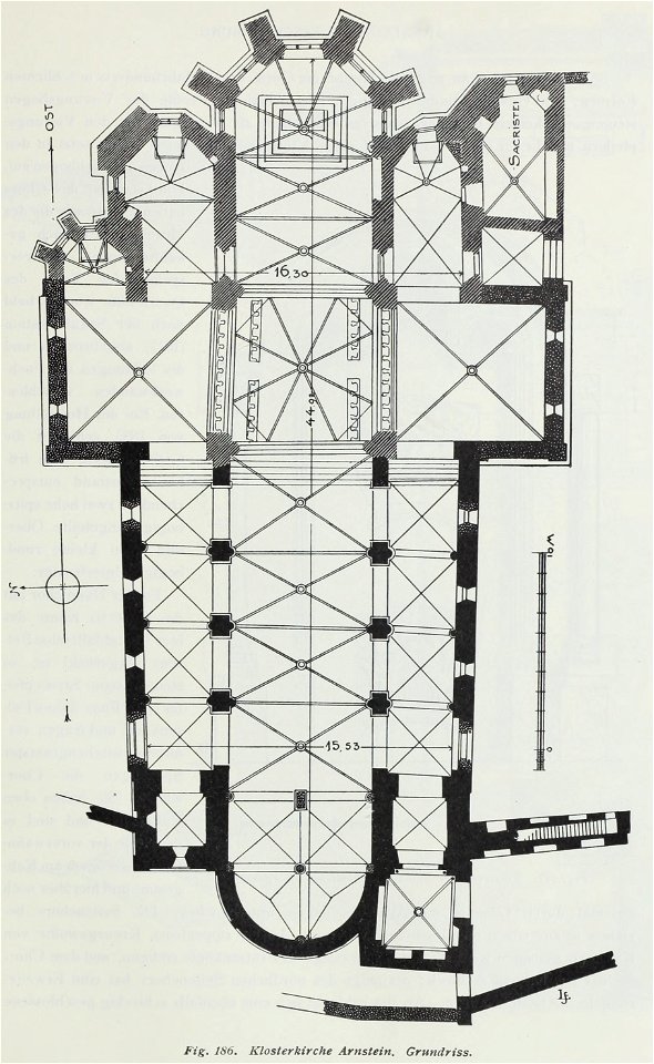 Luthmer III-186-Klosterkirche Arnstein Grundriss