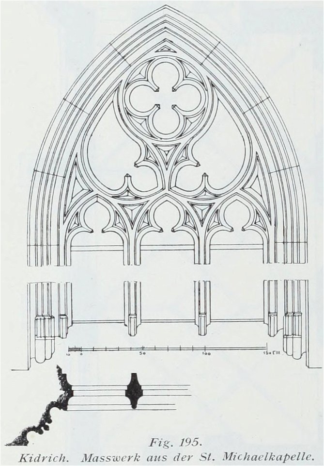 Luthmer I-195-Kidrich Masswerk aus der St Michaelkapelle