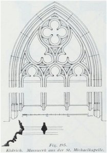 Luthmer I-195-Kidrich Masswerk aus der St Michaelkapelle
