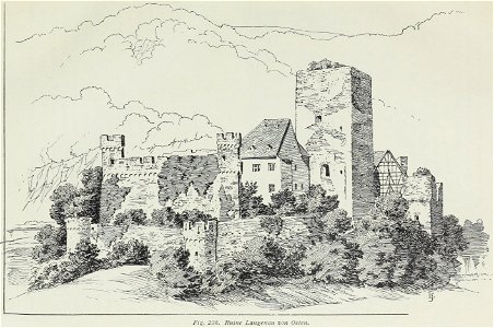 Luthmer III-236-Ruine Langenau von Osten