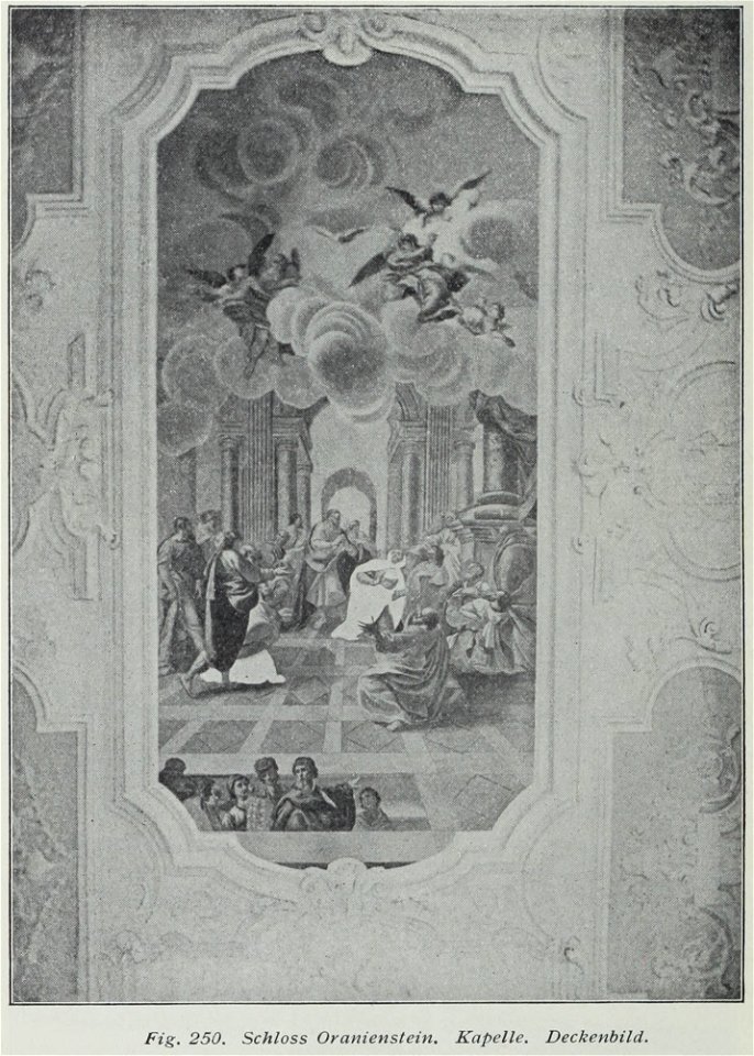Luthmer III-250-Schloss Oranienstein Kapelle Deckenbild