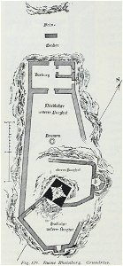 Luthmer I-119-Ruine Rheinberg Grundriss