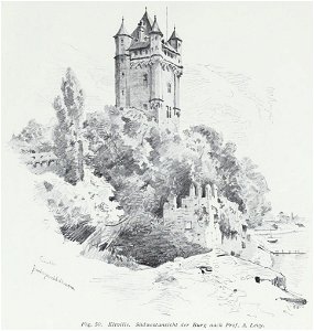 Luthmer I-050-Eltville Südwestansicht der Burg nach Prof A. Levy