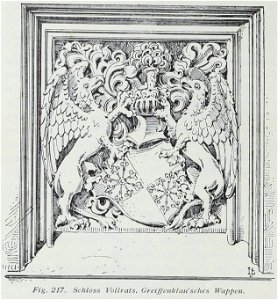 Luthmer I-217-Schloss Vollrats Greiffenklausches Wappen