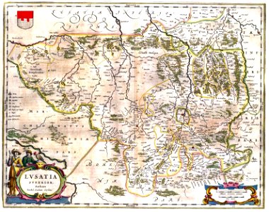 Lusatia superior mapa
