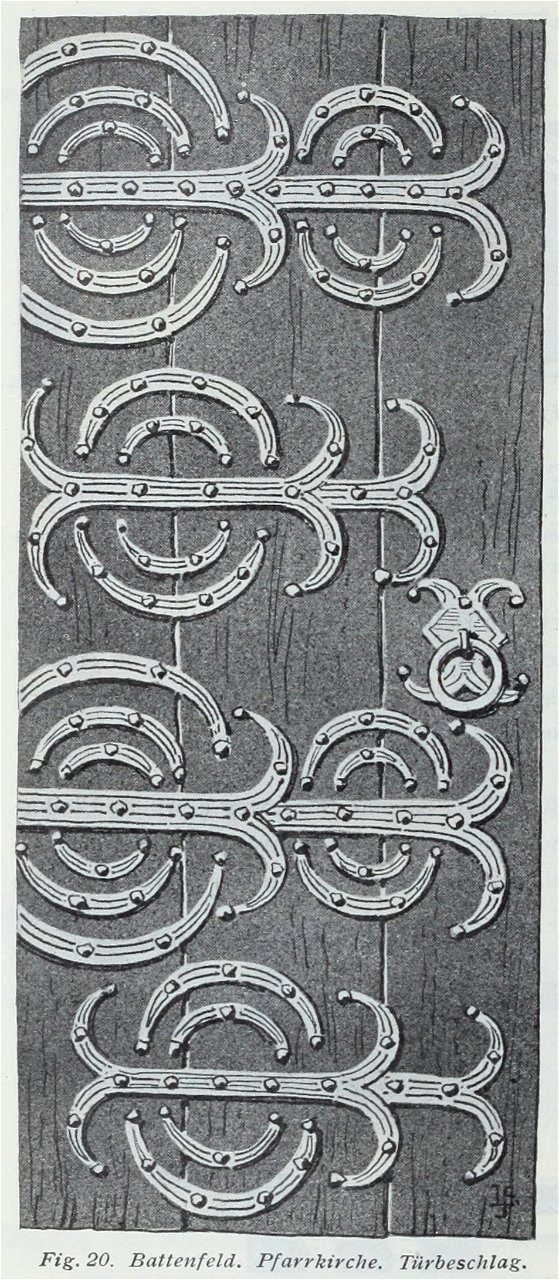 Luthmer IV-020-Battenfeld Pfarrkirche Türbeschlag