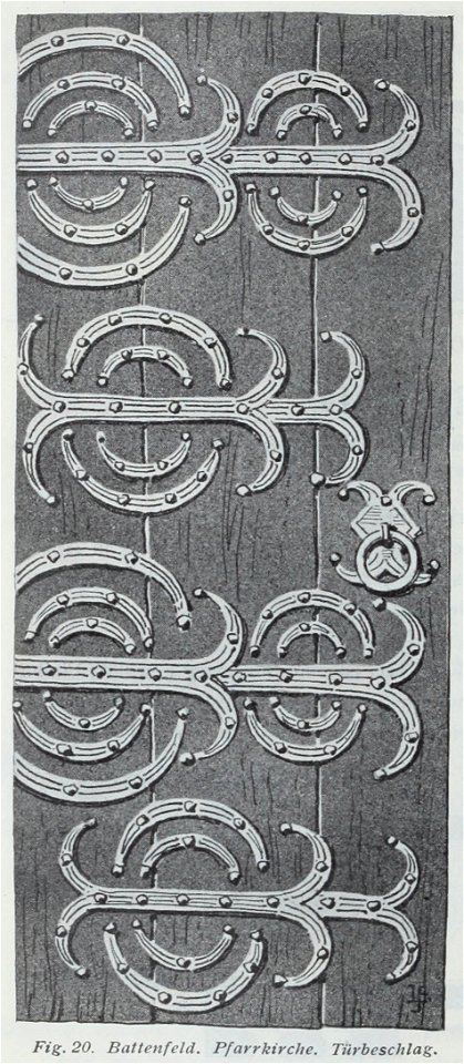 Luthmer IV-020-Battenfeld Pfarrkirche Türbeschlag