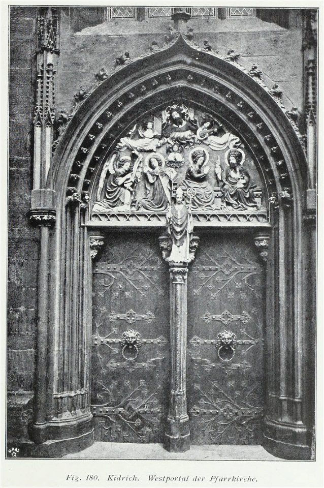 Luthmer I-180-Kidrich Westportal der Pfarrkirche