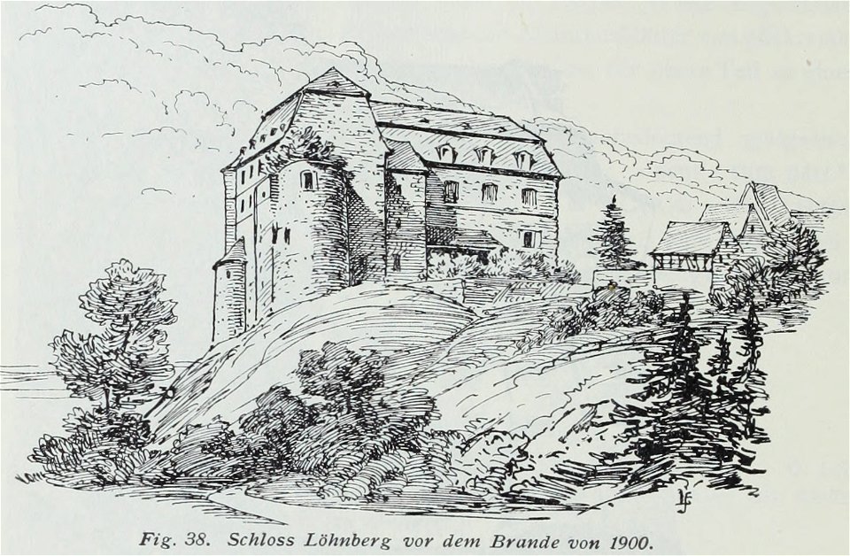 Luthmer III-038-Schloss Löhnberg vor dem Brande von 1900