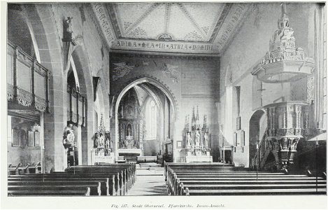 Luthmer II-117-Stadt Oberursel Pfarrkirche Innen-Ansicht