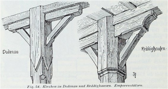 Luthmer IV-054-Kirche zu Dodenau und Reddighausen Emporenstützen