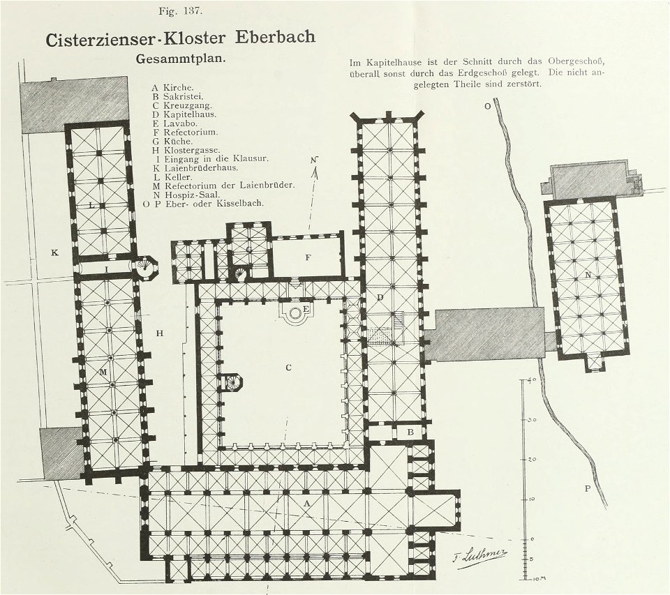 Luthmer I-137-Cisterzienser-Kloster Eberbach Gesammtplan