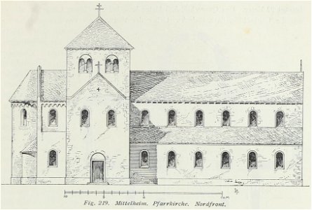 Luthmer I-219-Mittelheim Pfarrkirche Nordfront