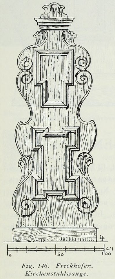 Luthmer III-146-Frickhofen Kirchenstuhlwange