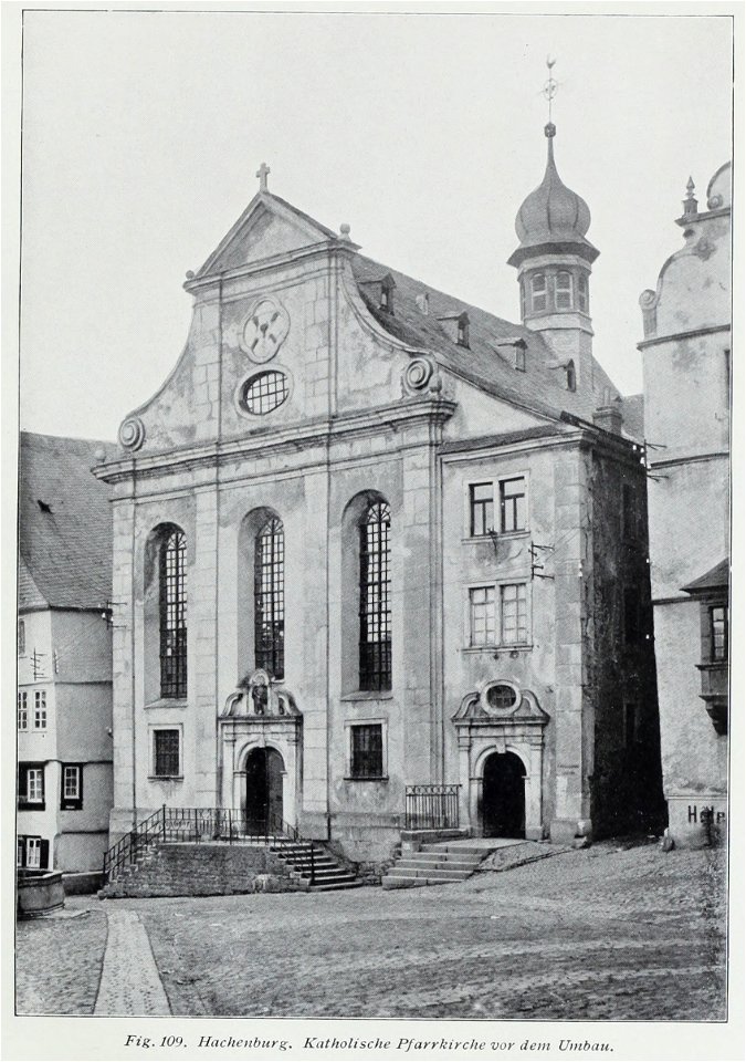 Luthmer IV-109-Hachenburg Katholische Pfarrkirche vor dem Umbau