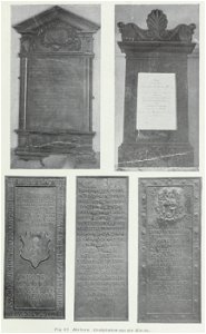 Luthmer IV-083-Herborn Grabplatten aus der Kirche