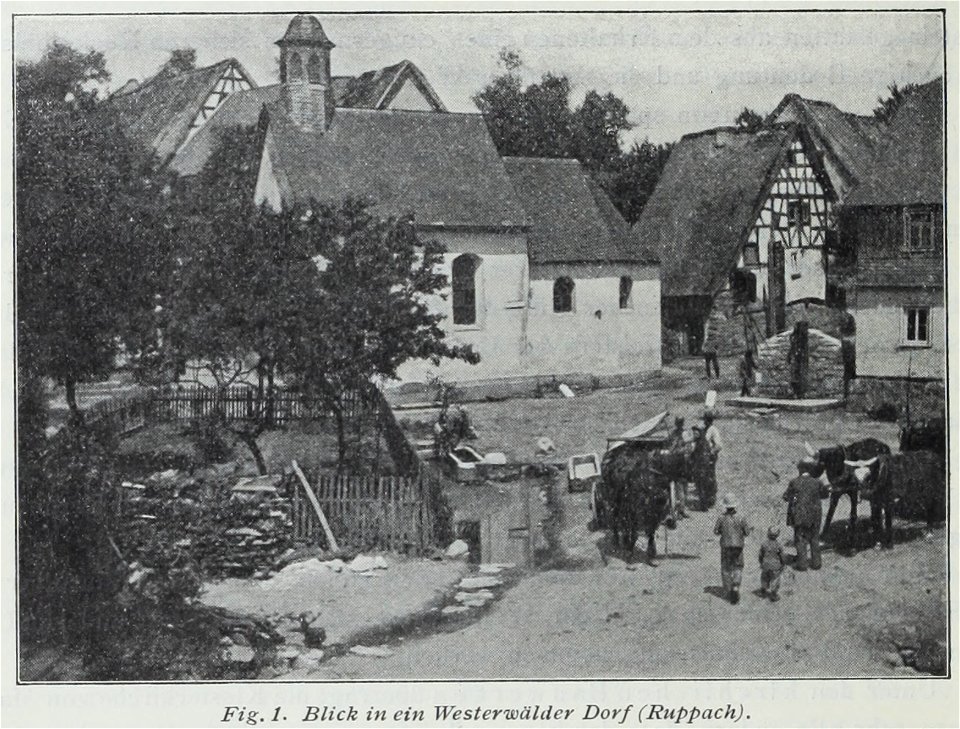 Luthmer IV-001-Blick in ein Westerwälder Dorf (Ruppach)