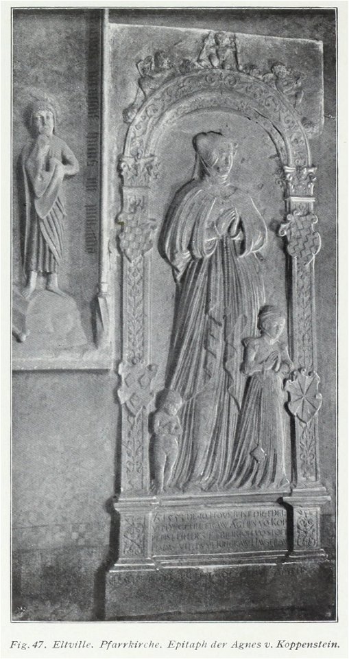 Luthmer I-047-Eltville Pfarrkirche Epitaph der Agnes v Koppenstein