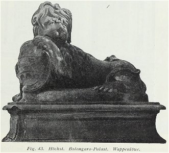 Luthmer II-043-Höchst Bolongaro-Palast Wappenlöwe