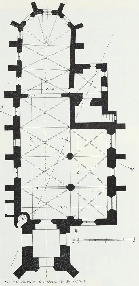 Luthmer I-043-Eltville Grundriss der Pfarrkirche