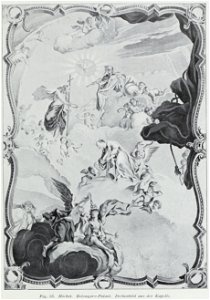Luthmer II-035-Höchst Bolongaro-Palast Deckenbild aus der Kapelle